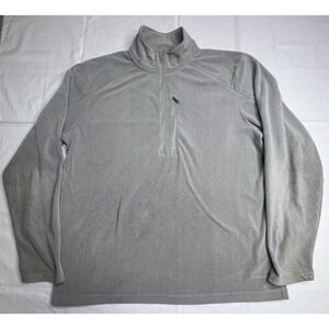 Rohan Jumper Mens Large Gray Pullover‎ Sweater  1/4 Zip Layer Pullover